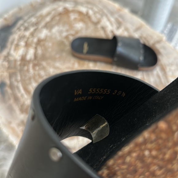 NEW | Saint Laurent Jimmy Studded leather slides - Picture 8 of 10